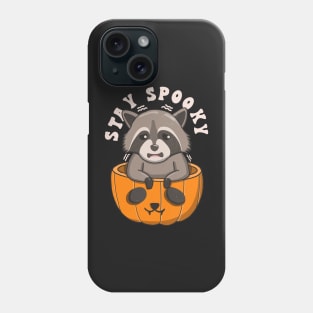 Retro Raccoon Stay Spooky Phone Case