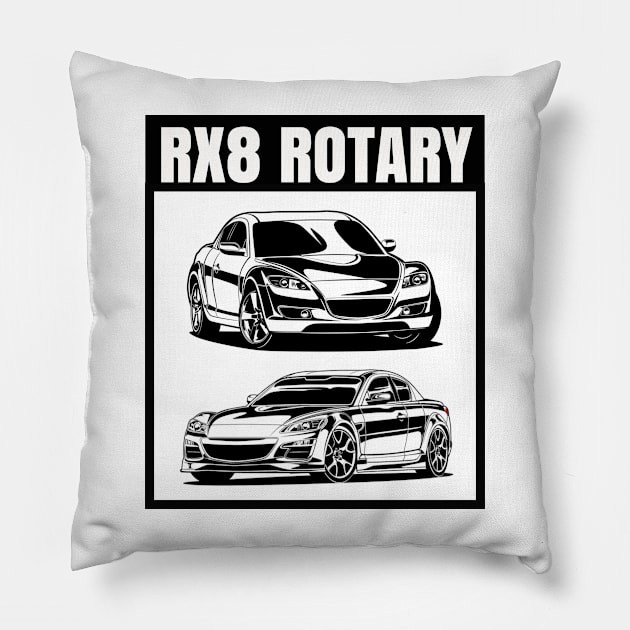 RX8 ROTARY Pillow by MOTOSHIFT