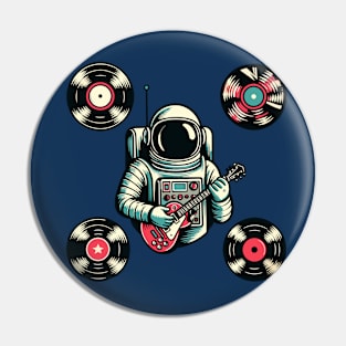 Music Astronaut Vinyl Pin