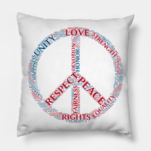 Peace, Love and Respect! Pillow