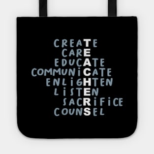 Teachers- Inspirational Motivational Qualities 2.0 Tote