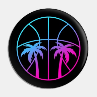 Miami Vice Beach Basketball - Black Pin