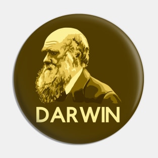 Charles Darwin Portrait Pin