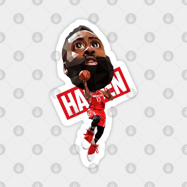 Cute Low Poly Harden Magnet by pxl_g