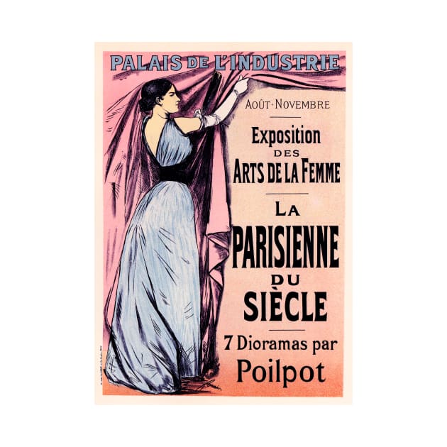 PARIS WOMAN ART EXHIBITION OF THE CENTURY Vintage French Advertisement by vintageposters