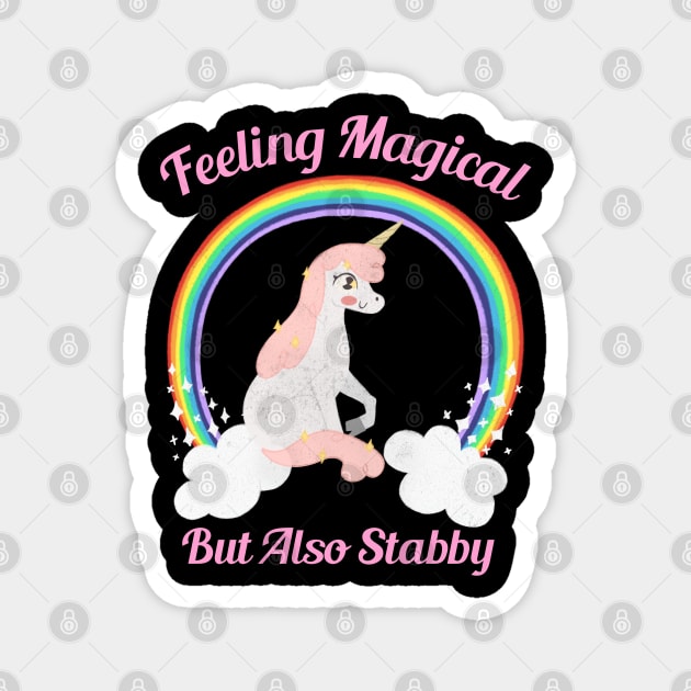 Feeling Magical But Also Stabby Magnet by ZenCloak