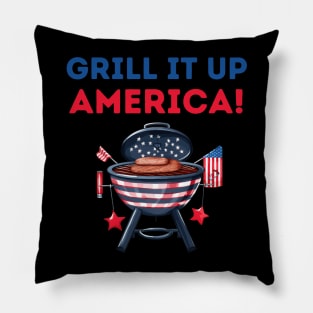 Grill it up america! Pillow