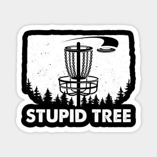 Stupid Tree Disc Golf Funny Frisbee Golf Magnet