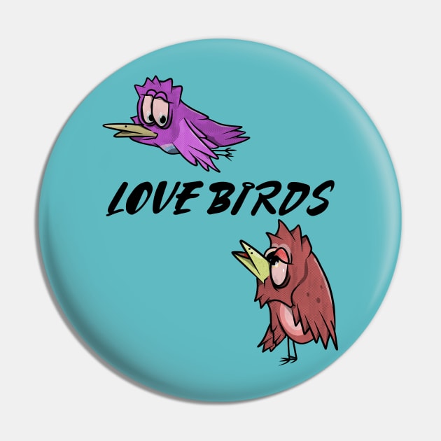 Love Birds Pin by mailboxdisco