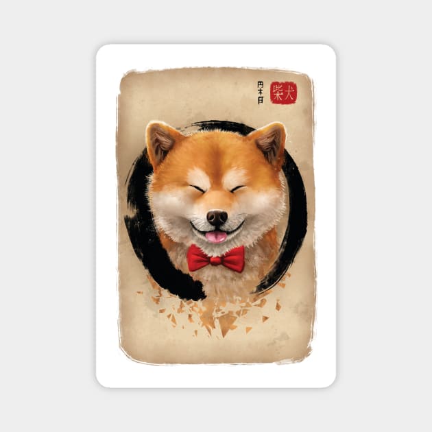 Cute Shiba Inu Magnet by RubyArt