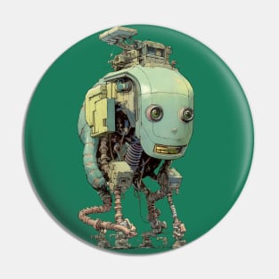 Cyberpunk Robot Pin