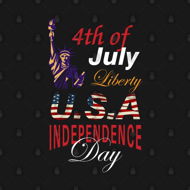 4th of July 1776  American independence day design by AJ techDesigns