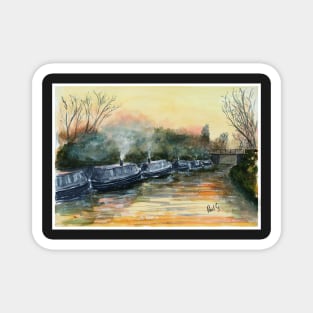 Winters Evening On The Coventry Canal - England Magnet