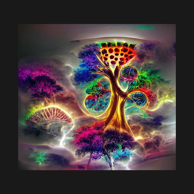 Psychedelic Tree by Mihadom