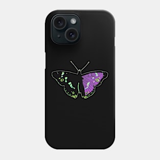 Butterfly 01f, transparent background Phone Case