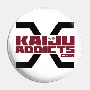 Kaiju Addicts X Logo - Light T-Shirt Pin