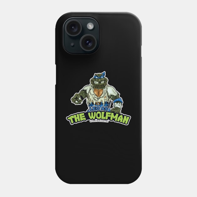 Leo as the Wolfman Phone Case by pentoolarts