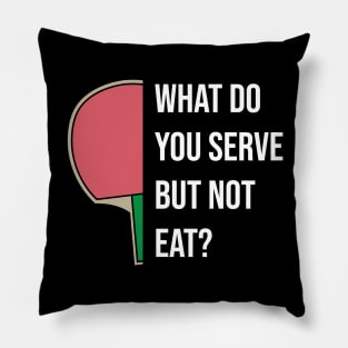 Ping Pong Table Tennis Tabletennis PingPong Foodie Pun Food Pillow