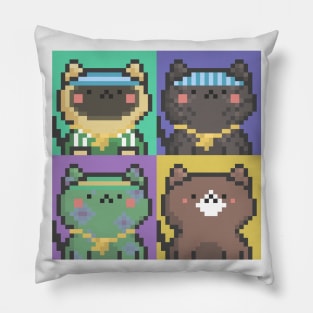 Pixel Cat Tile 025 Pillow