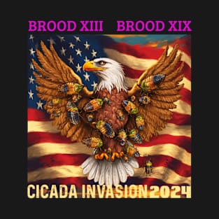 CICADA INVASION 2024 USA EAGLE T-Shirt