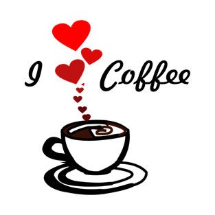 I love coffee design T-Shirt