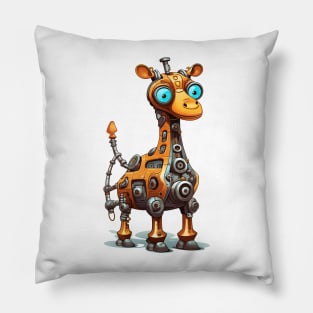 Cartoon giraffe robots. T-Shirt, Sticker. Pillow