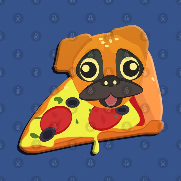 Pizza Pug by vixfx