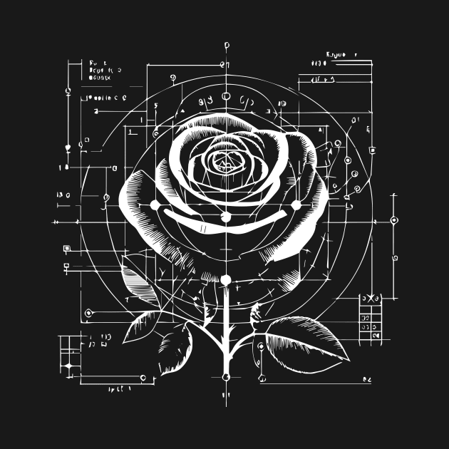 rose wireframe by lkn