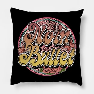 Graphic Proud Noin Name Flower Birthday 70s 80s 90s Vintage Styles Pillow