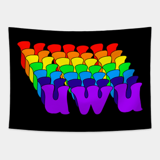 Rainbow UwU Tapestry