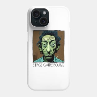 Serge Gainsbourg † Retro Fan Art Phone Case