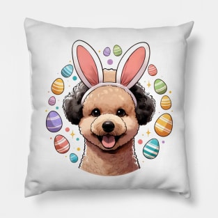 Pumi's Delightful Easter Celebration with Bunny Ears Pillow