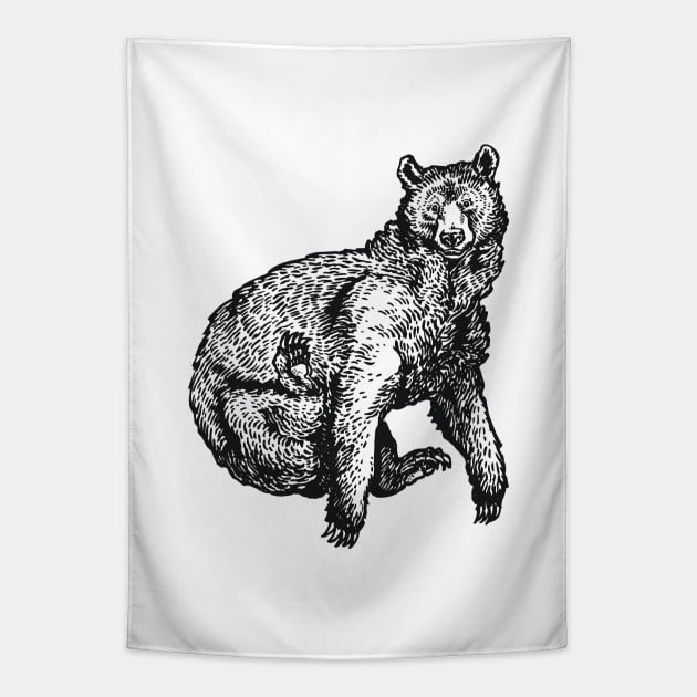 A Levity of Animals: Bear Necessities Tapestry by calebfaires