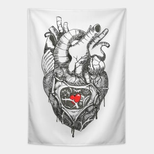 Steampunk Heart Tapestry