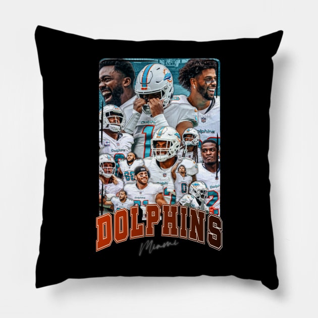 Finsup Miami Dolphins Pillow by NFLapparel