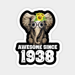 Awesome since 1938 82 Years Old Bday Gift 82th Birthday Magnet