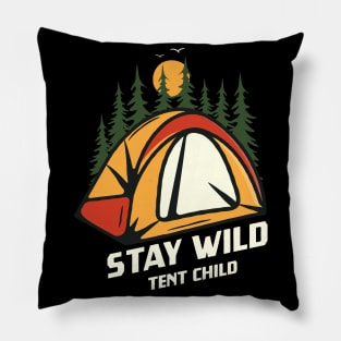 Stay Wild Tent Child Outdoor Camping Camper Pillow