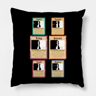 Chess Royalty Cards Pattern Pillow