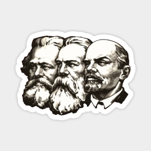 Marx, Engels and Lenin Faces Magnet