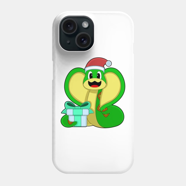 Snake Christmas Package Phone Case by Markus Schnabel