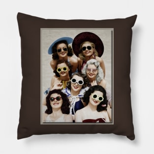 Girls on a Beach Pillow