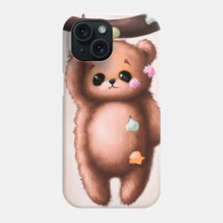 Bebé Osito en la Rama de un Árbol Phone Case