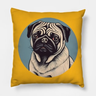 Cute Pug Pillow