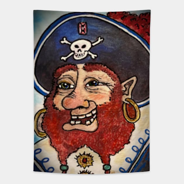 Jiggs The Happy Pirate Tapestry by ArtisticEnvironments