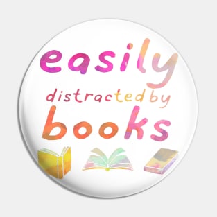 Easily distracted by books Pin