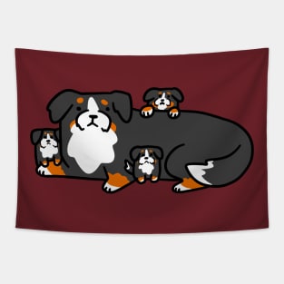 Bernie Mama with Pups Tapestry