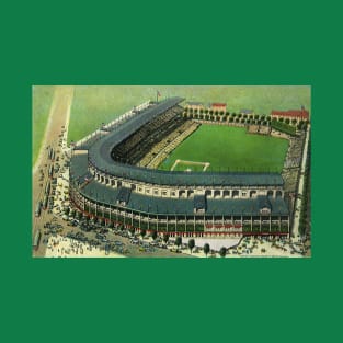 Vintage Aerial View of a Sports Baseball Stadium T-Shirt