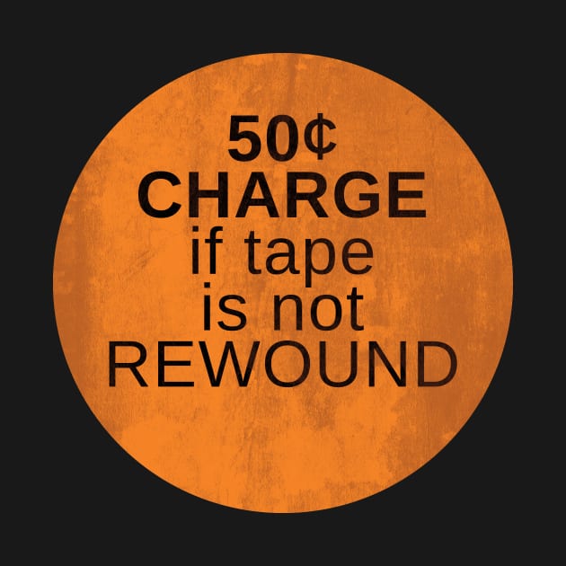 Orange Rewind Sticker by MondoDellamorto