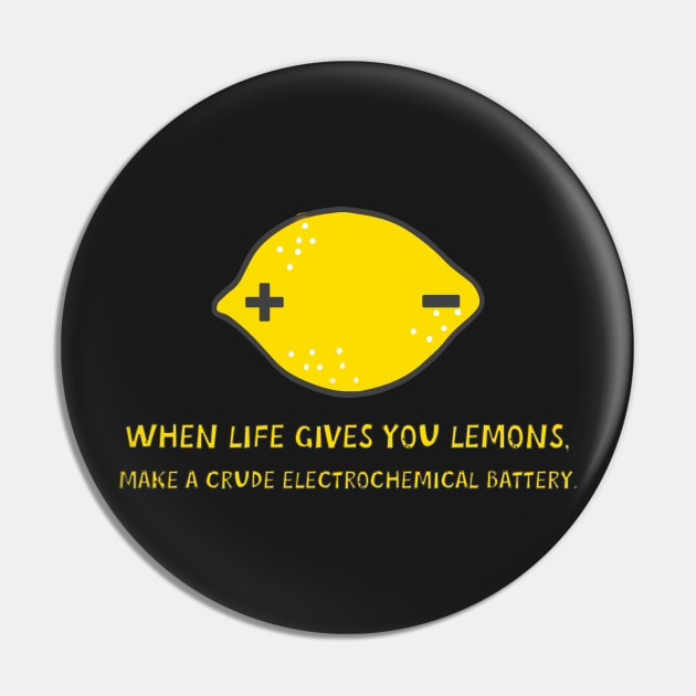 Lemon Battery Science Fair Project Pin by bullshirter