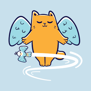 Cat and Wings T-Shirt